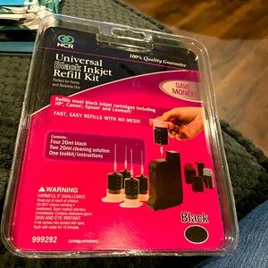 ‼️Clear Out ‼️Universal Black Inkjet Refill Kit.  NEW, unopened.